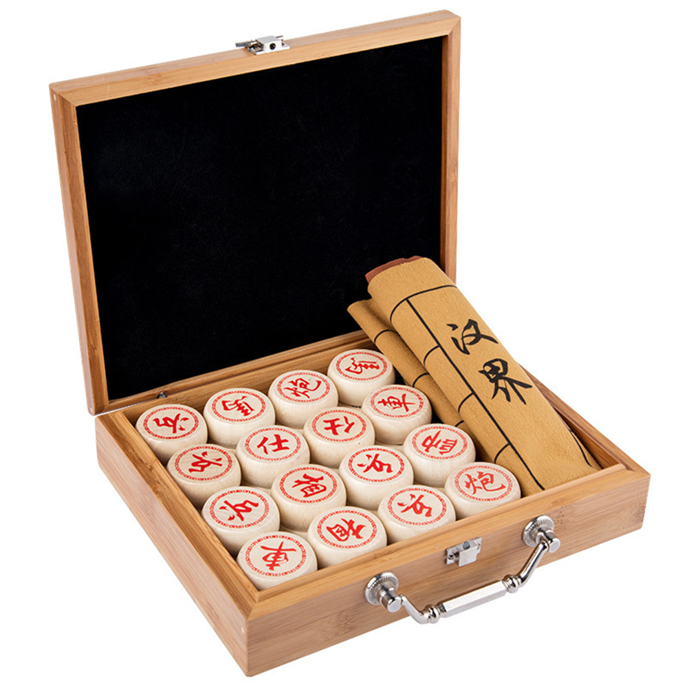 High Grade Wood Chess Chess Game Checkers Picnic Chess Set Portable