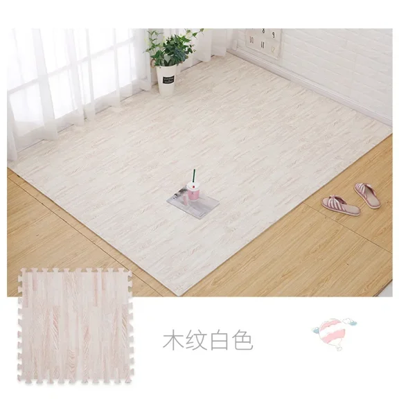 High Grade Wood Grain Foam Floor Mat Is Soft and Durable, Suitable for Baby Game Area Bedroom Splicing Floor Mat 30 * 30cm