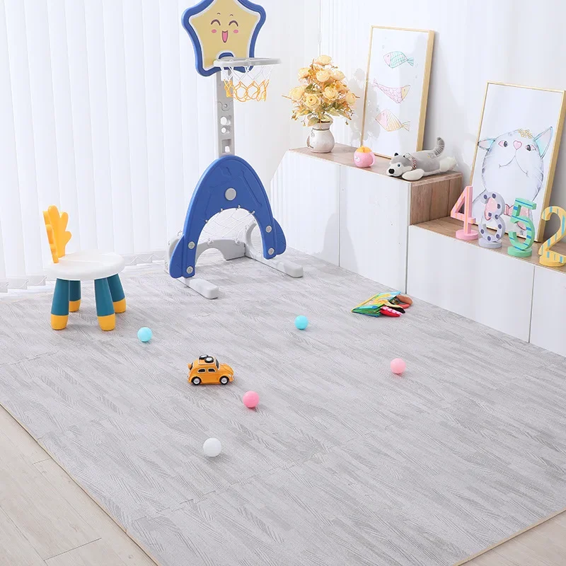 High Grade Wood Grain Foam Floor Mat Is Soft and Durable, Suitable for Baby Game Area Bedroom Splicing Floor Mat 30 * 30cm