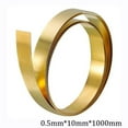 thumbnail image 1 of High Hardness Durable 1000mm x10mm Yellow Bookmark Stamped Plaque Jewelry Making DIY Thin Brass Strip Brass Sheet Roll Metal Foil Plate Gold Film Wire 0.5X10X1000MM, 1 of 8