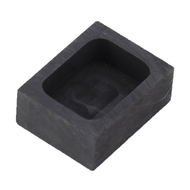 High Hardness Graphite Ingot Mold Mould Crucible For Gold Silver Melting Casting Refining(50g