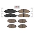 thumbnail image 1 of High-Heat Ceramic Disc Brake Pads for Jeep for Grand for Cherokee 22-24 | 8-Pack High-Dust Low Noise Setup | Front & Rear Kit - PRC2402 PRC2460, 1 of 5