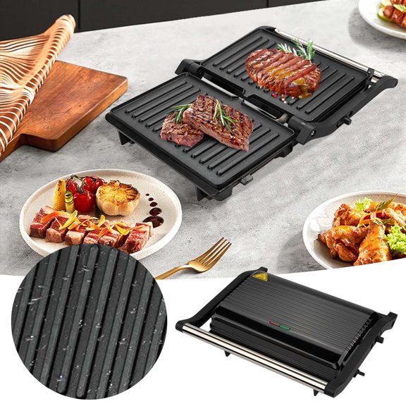 High Heat Indoor Outdoor Barbecue Grill Compact Dishwasher Safe Cooking Appliance For Kitchen Camping Use
