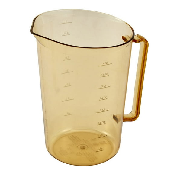 High Heat Measure Cup 4 Quart Amber
