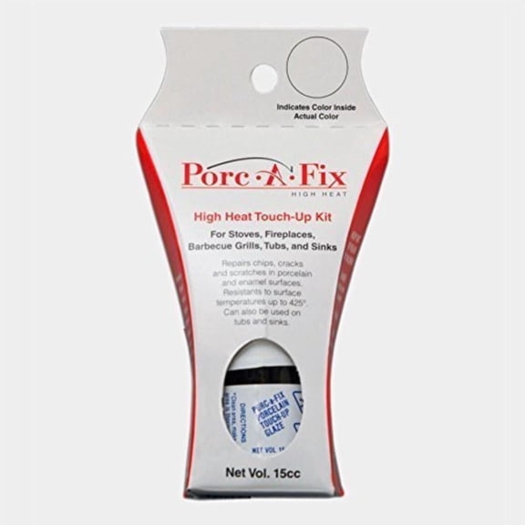 Porc-a-Fix High Heat Touch-Up Repair Glaze Paint Kit, Appliance White, 0.5 fl oz, HH-1