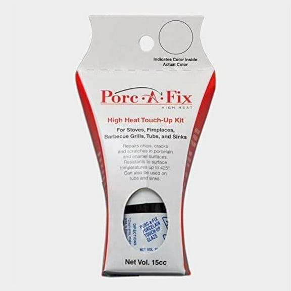 High Heat Porc-A-Fix Touch Up Repair Glaze Paint Kit to Match Appliance White, HH-1
