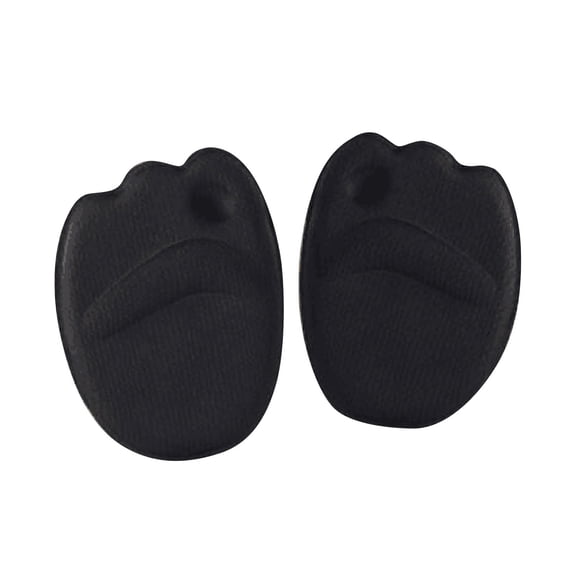 High Heel Forefoot Pads Soft Metatarsal Cushions Pain Relief Insole Inserts Anti Slip Shoe Resizing Half Pads Sleek Black 2-Pairs Pack