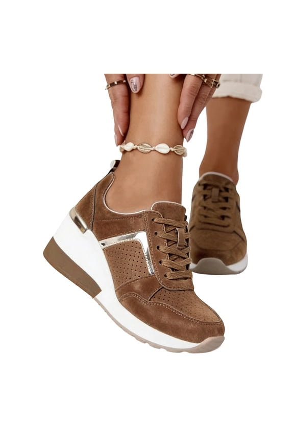 High Heel Wedge Sneakers for Women