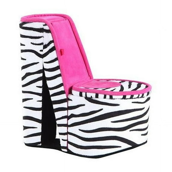 High Heel Zebra Shoe Jewelry Box with 2 Hooks, Multi Color