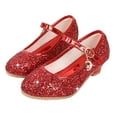 thumbnail image 1 of High Heeled Princess Shoes Style Cute Flower Girls Shoes Simple Wedding Party Festival, 1 of 6