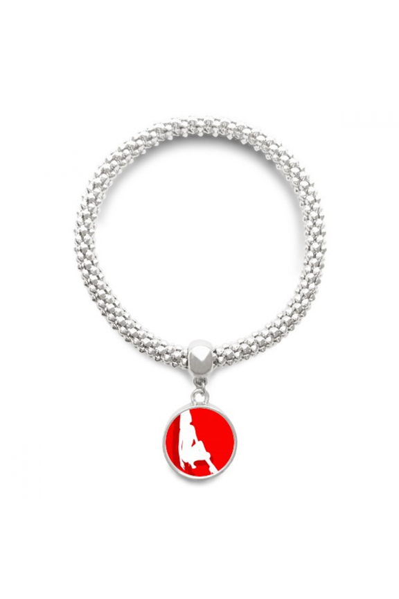 High-Heeled Shoe Women Sliver Bracelet Pendant Jewelry Chain Adjustable Bangle