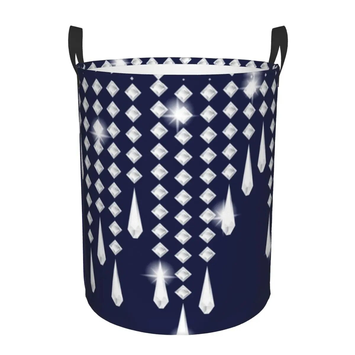 High Heels Diamonds Laundry Basket Collapsible Crystal RhinestShoe