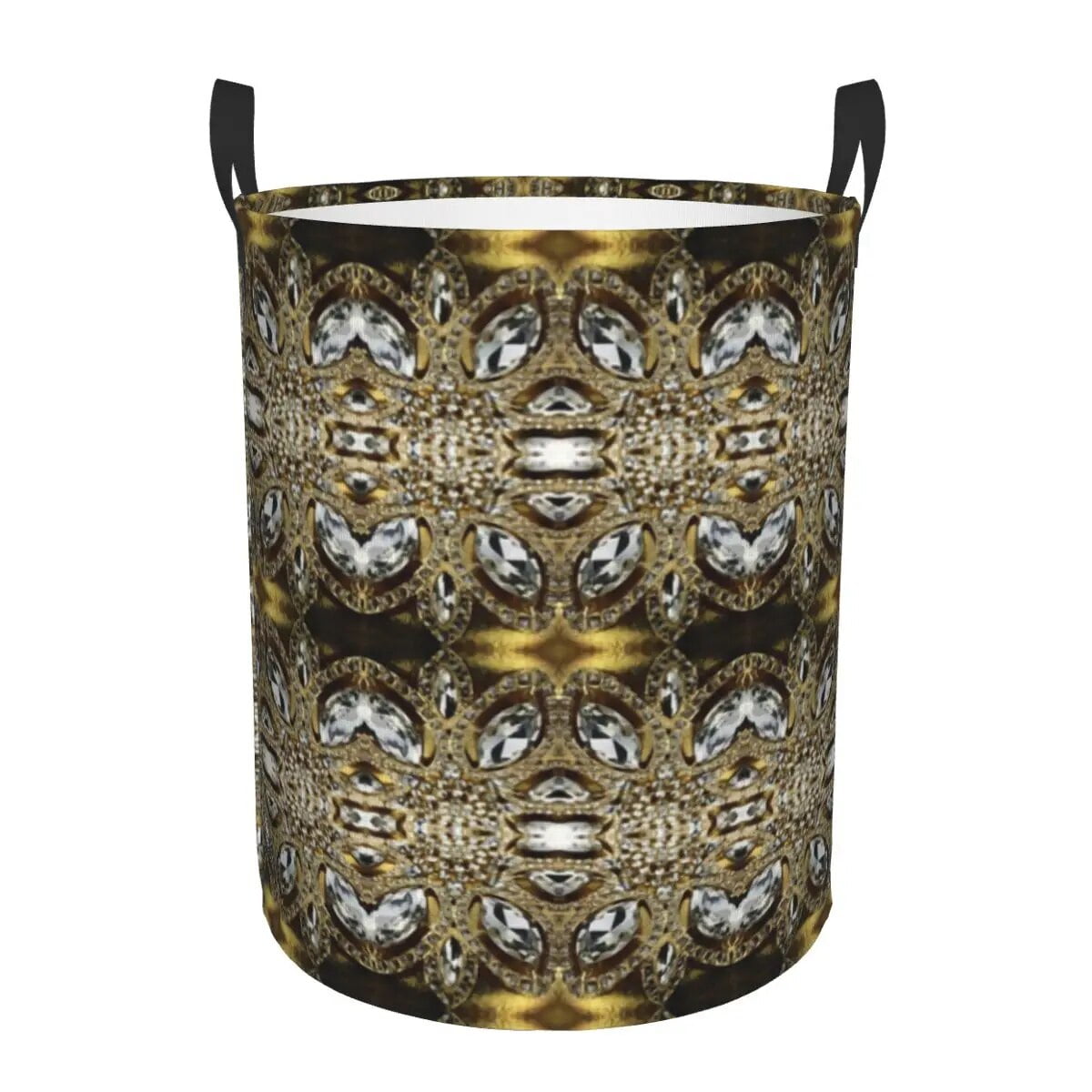 High Heels Diamonds Laundry Basket Collapsible Crystal RhinestShoe