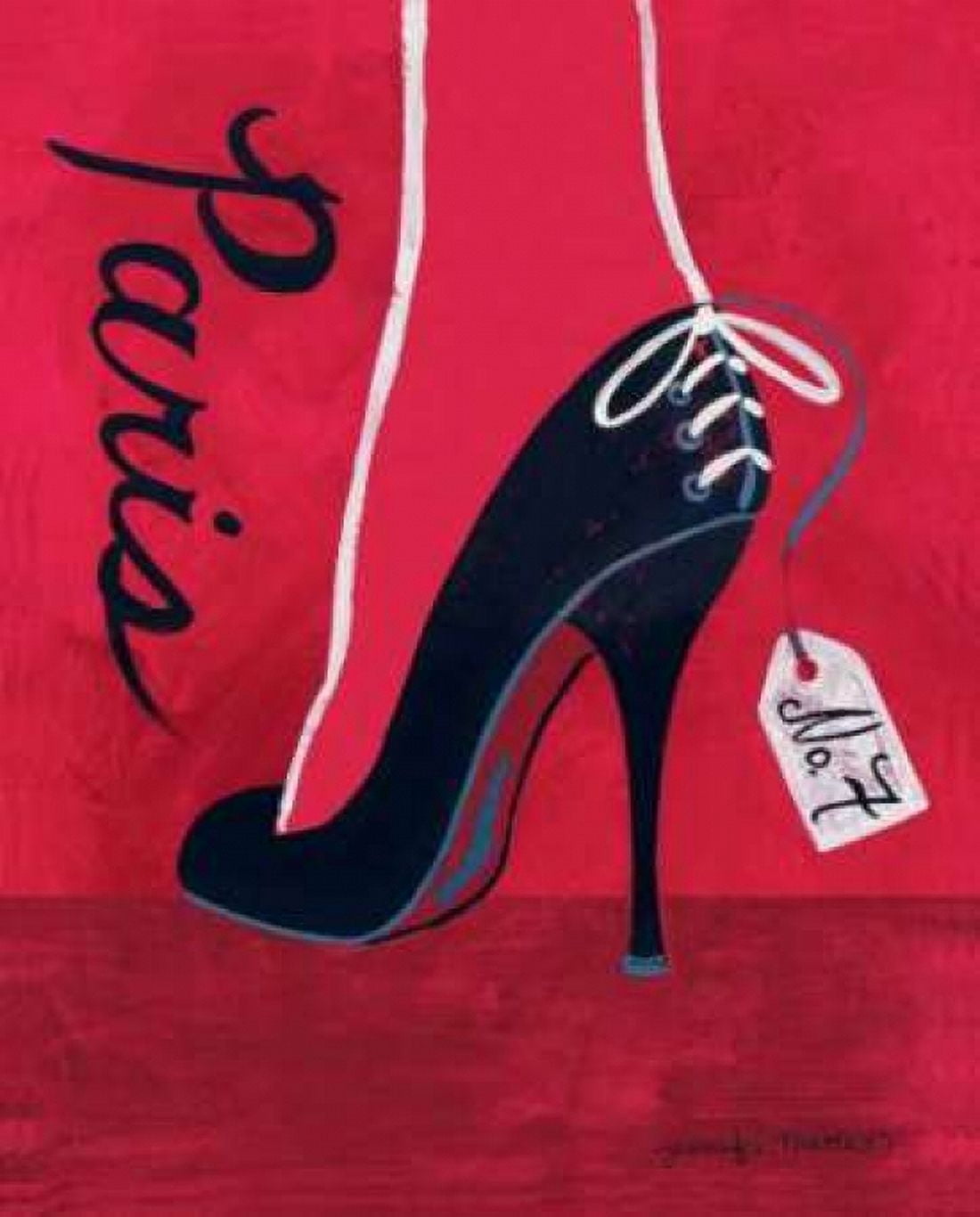 High Heels Paris Canvas Art - Jennifer Matla (20 x 24)