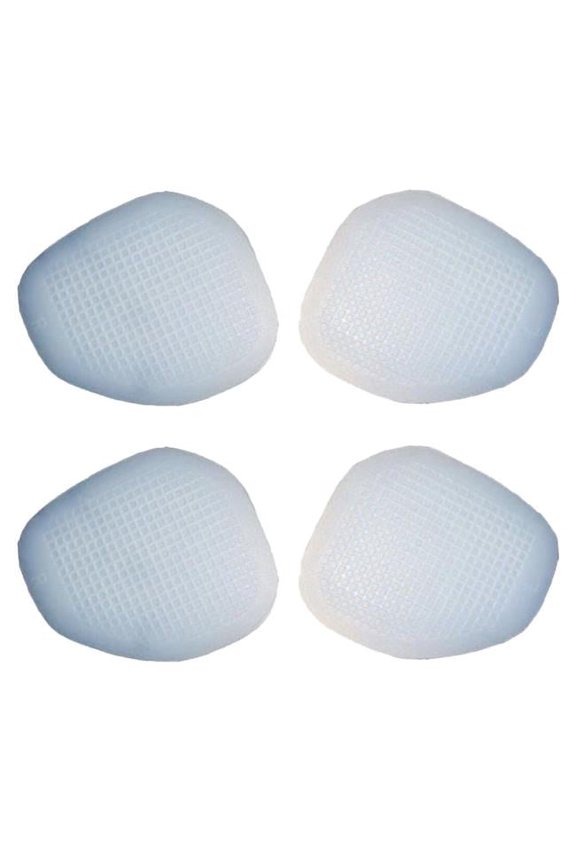 High Heels Reusable & Washable Silicone Gel Foot Inserts - White, Pack of 2