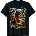 thumbnail image 1 of High Heels Stepping Into My 35th Birthday 35 and Fabulous T-Shirt, 1 of 5