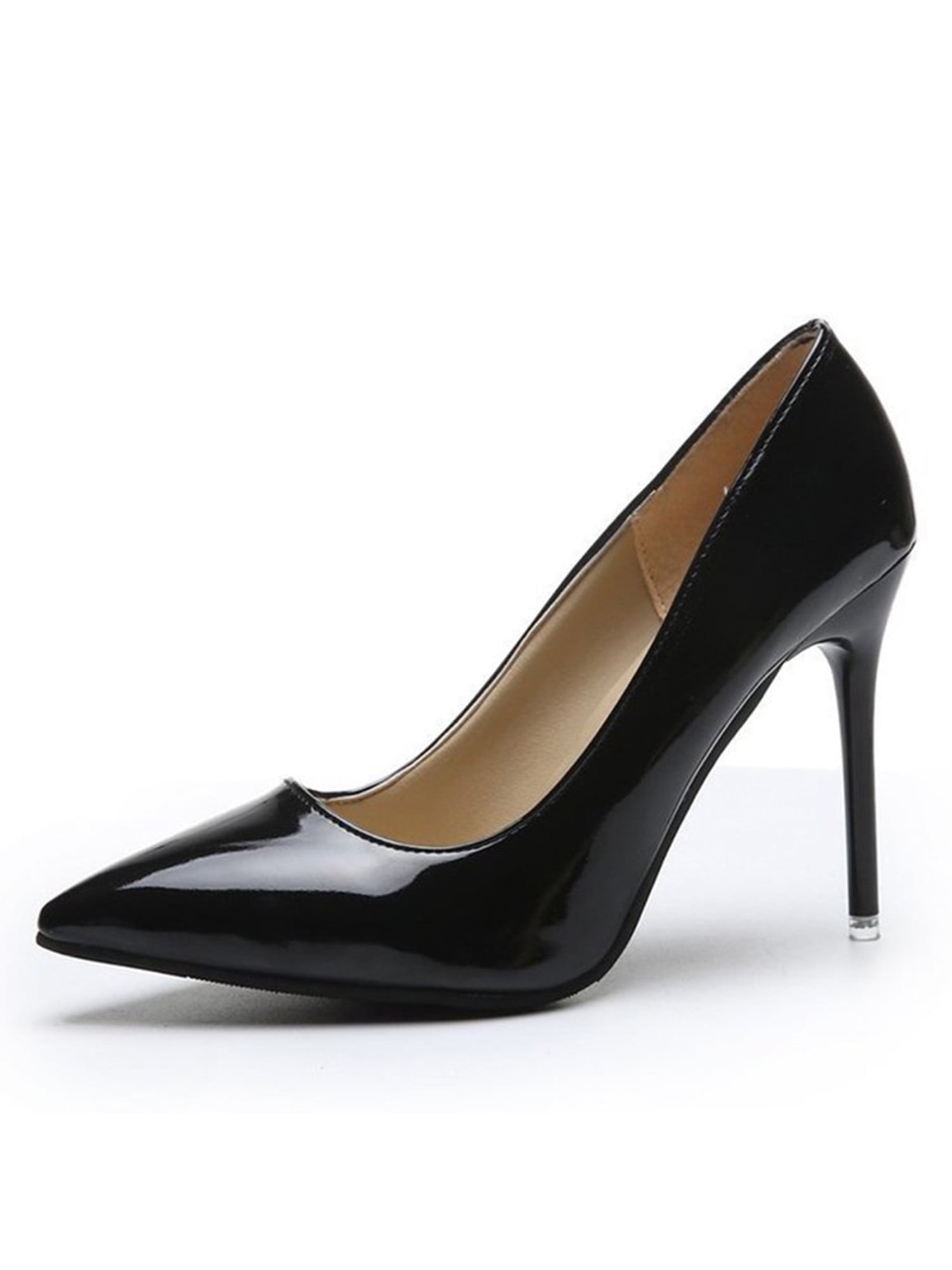 Fahrenheit PVC Women's High Heel Sandals in Black - Walmart.com