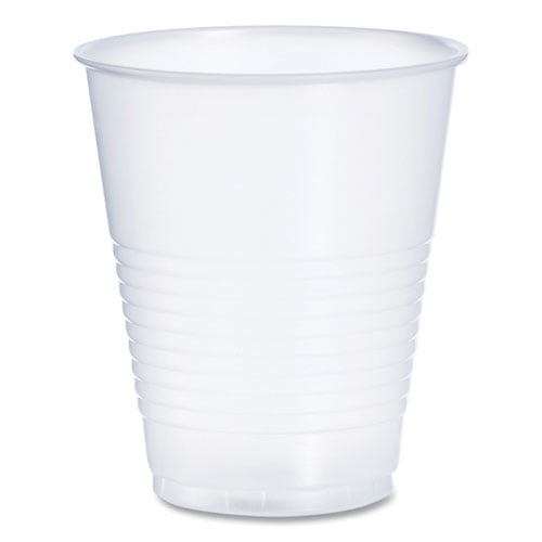 High-Impact Polystyrene Squat Cold Cups, 12 oz, Plastic, Translucent, 50/Sleeve, 20 Sleeves/Carton | Bundle of 2