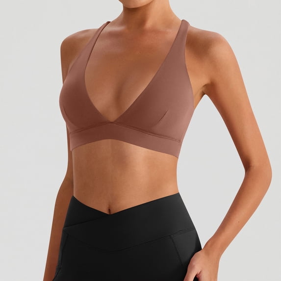 High-Impact Sports Bra with Padded Cups and Elastic Support for Maximum Comfort