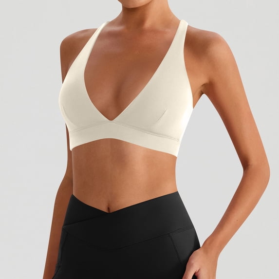 High-Impact Sports Bra with Padded Cups and Elastic Support for Maximum Comfort