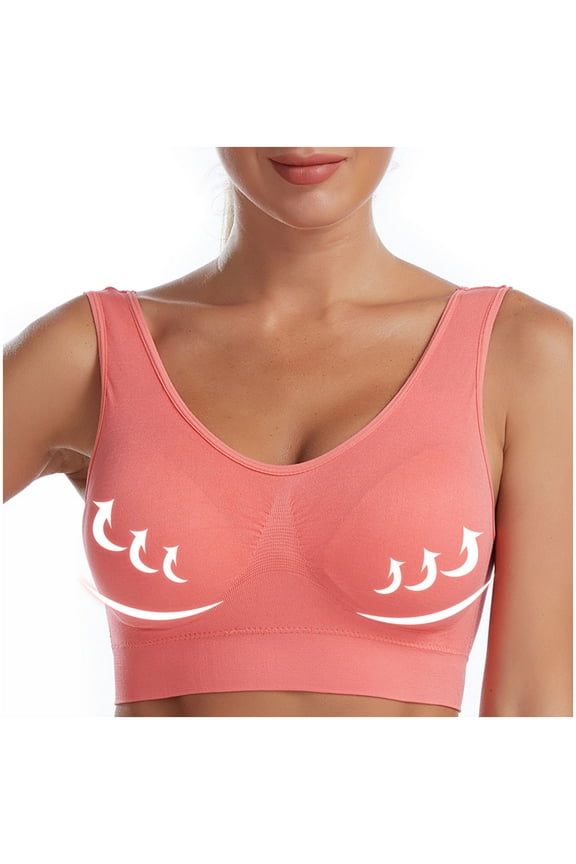 High Impact Sports Bras for Women Racerback Running Bra Workout Crop Tank Tops Longline Sports Bra Push Up Womens U Back Sports Bra Padded Low Impact Yoga Clothes Workout Crop Top
