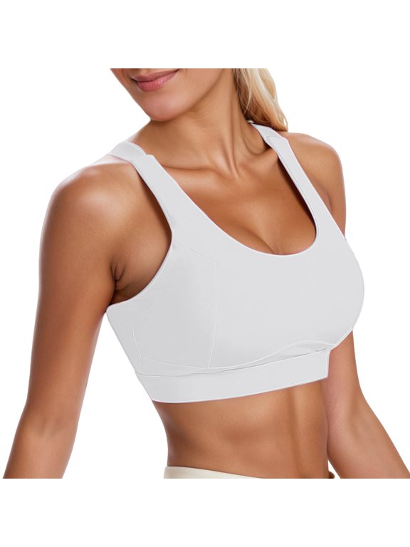 High Impact Sports Bras for Women Running Bra Workout Bra U Back Sports Bra Scoop Neck Padded