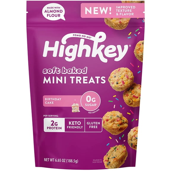 High Key Snacks Birthday Cake Keto Treats 2 oz (Pack Of 6)