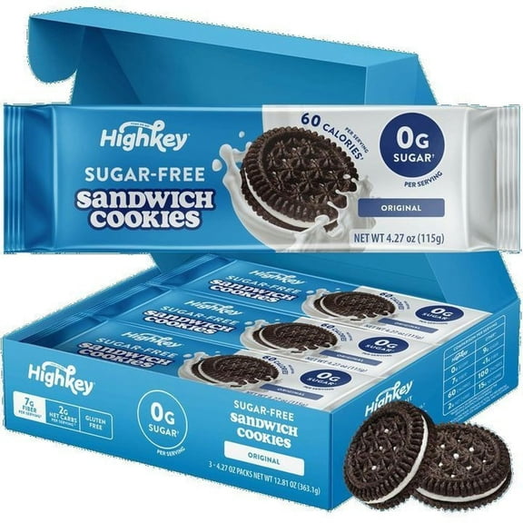 High Key Snacks Cookie Sandwich Original 3.63 oz (Pack Of 9)