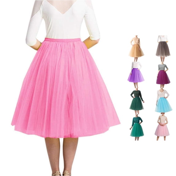 High Knee Skirt Pleated Length Skirt Dancing Womens Adult Skirt plus Size Tennis Skirt One Size