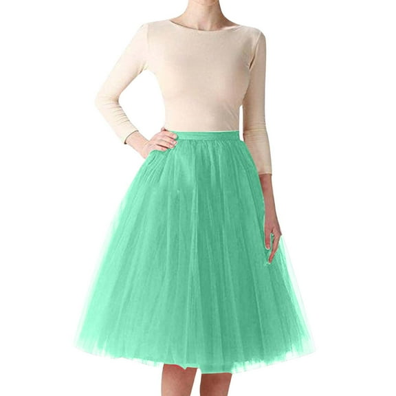 High Knee Skirt Quality Pleated Length Skirt Dancing Womens Adult Skirt Denim Skirt for Women plus Size Skirt 50s Poodle Skirt for Women Sequined Skirts Skirts for Women Short Mini Plaid Skirts for