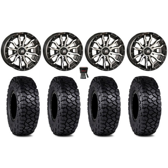 High Lifter HL21 14" Wheels Machined 30" Intersect Tires Can-Am Maverick X3 / Honda Pioneer 1000 / Talon