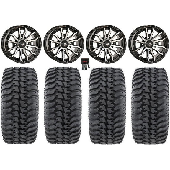 High Lifter HL21 14" Wheels Machined 30" Regulator Tires Can-Am Maverick X3 / Honda Pioneer 1000 / Talon