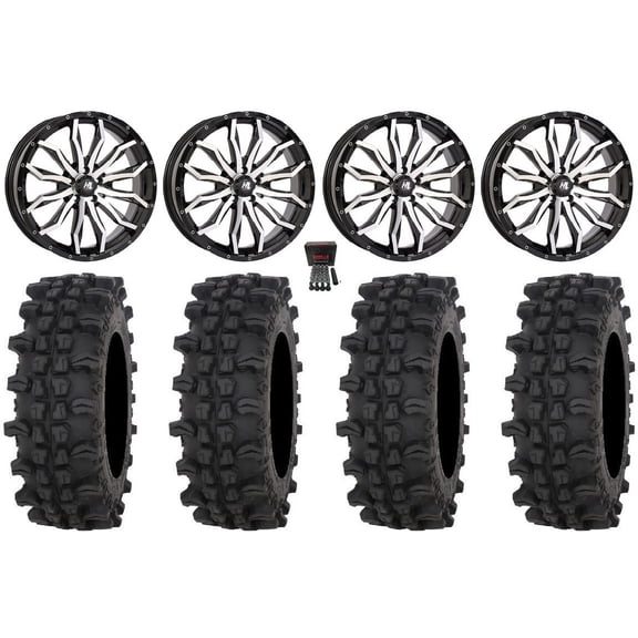 High Lifter HL21 22" Wheels Machined 37" ACP Tires Polaris RZR Turbo R & Pro R Ranger 1500 Xpedition