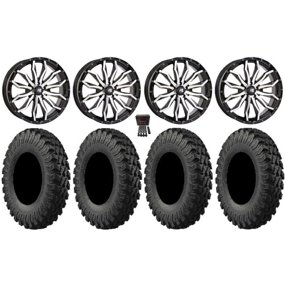 High Lifter HL21 22" Wheels Mh 35" MotoRally Tires Polaris RZR Turbo R & Pro R Ranger 1500 Xpedition