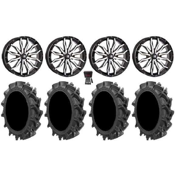 High Lifter HL21 24" Wheels Mh 37" MotoHavok Tires Polaris RZR Turbo R & Pro R Ranger 1500 Xpedition