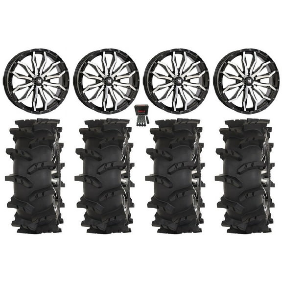 High Lifter HL21 24" Wheels Mh 40" Outlaw Max Tires Polaris RZR Turbo R & Pro R Ranger 1500 Xpedition