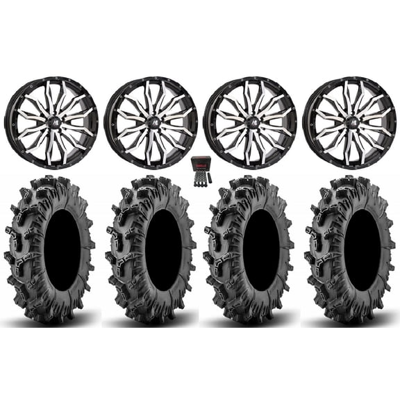 High Lifter HL21 24" Wheels Mh 44" Terminator Max Tires Polaris RZR Turbo R & Pro R Ranger 1500 Xpedition