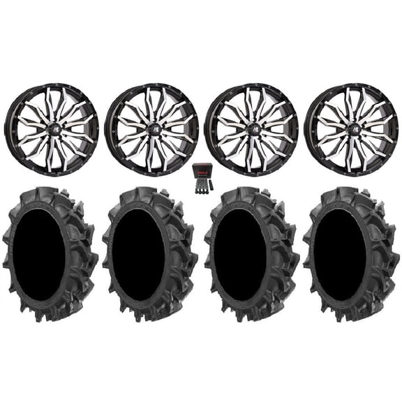 High Lifter HL21 24" Wheels Mh 45" MotoHavok Tires Polaris RZR Turbo R & Pro R Ranger 1500 Xpedition