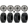 thumbnail image 1 of High Lifter HL22 14" Wheels Gunmetal 27" Mud Lite II Tires Can-Am Commander Maverick Renegade Outlander Defender, 1 of 4