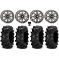 thumbnail image 1 of High Lifter HL22 14" Wheels Gunmetal 28" Cryptid Tires Sportsman RZR Ranger, 1 of 4