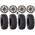 thumbnail image 1 of High Lifter HL22 14" Wheels Gunmetal 28" XTR370 Tires Kawasaki Mule Pro FXT, 1 of 4