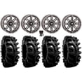 thumbnail image 1 of High Lifter HL22 14" Wheels Gunmetal 32" BogMax Tires Can-Am Maverick X3 / Honda Pioneer 1000 / Talon, 1 of 4