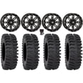 thumbnail image 1 of High Lifter HL22 14" Wheels Machined 28" XT400 Tires Kawasaki Teryx Mule, 1 of 4