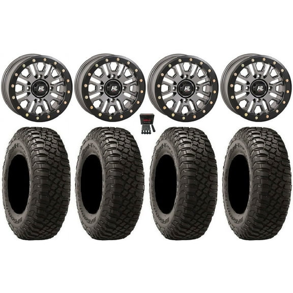 High Lifter HL23 Bdlk 14" Wheels Gm 30" BFG KM3 Tires Sportsman RZR Ranger