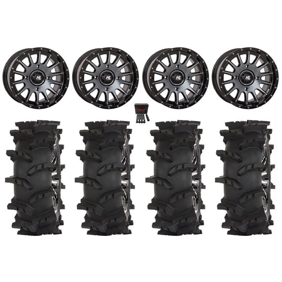 High Lifter HL25 15" Wheels Dt 32" Outlaw Max Tires Can-Am Maverick X3 / Honda Pioneer 1000 / Talon