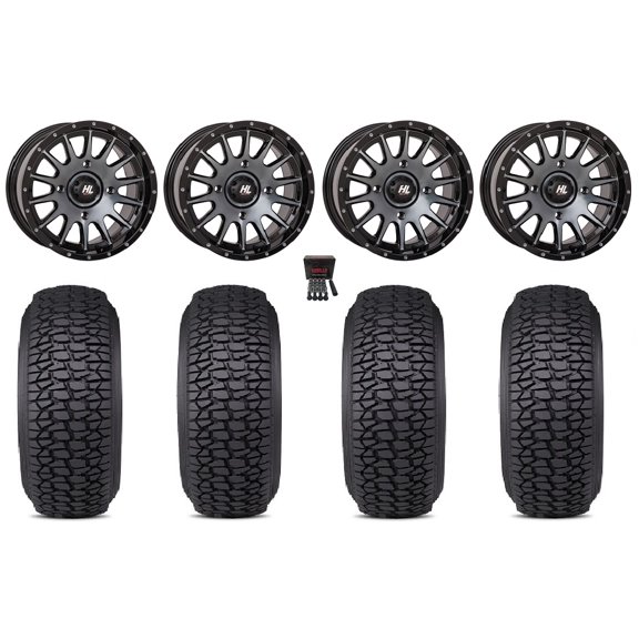 High Lifter HL25 15" Wheels Dt 32" Regulator 2 Tires Can-Am Maverick X3 / Honda Pioneer 1000 / Talon
