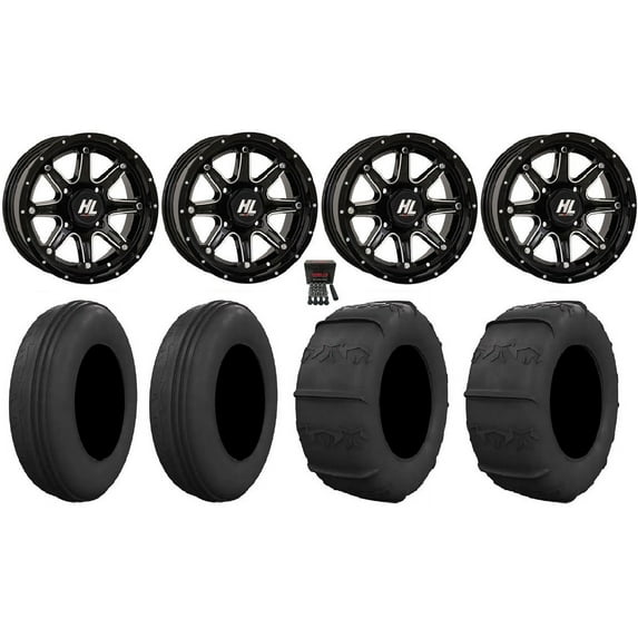 High Lifter HL4 12" Wheels Mh 24" Youth Sand 8XT Tires Polaris RZR170 HondaRecon