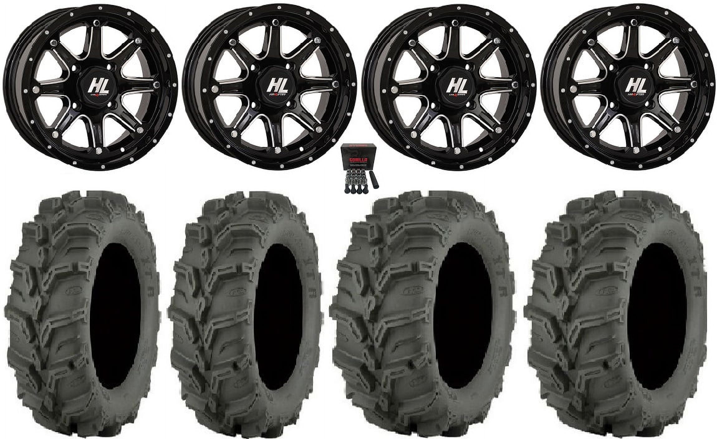 High Lifter HL4 12" Wheels Mh 25" Mud Lite XTR Tires Honda Foreman