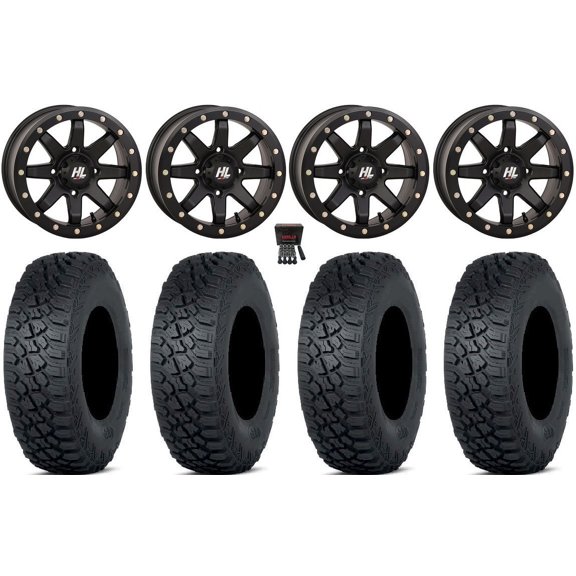 High Lifter HL9 Bdlk 15" Wheels Bk 6+1 30" Tenacity XNR 8ply Tires Polaris RZR XP 1000 / PRO XP / Ranger XP 900/1000