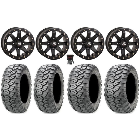 High Lifter HL9 Beadlock 14" Wheels Bk 29" Ceros Tires Polaris RZR XP 1000 / PRO XP / Ranger XP 900/1000